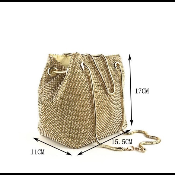 Cute Gold Rhinestone Purse - Picture 4 of 5